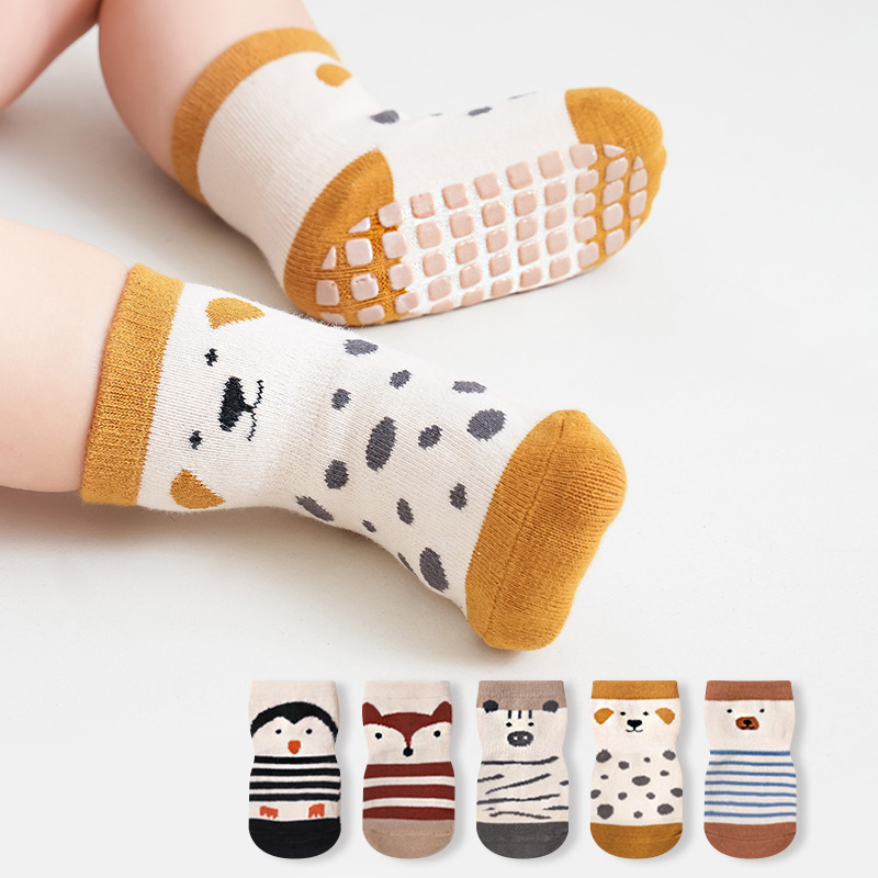 Unisex Baby Socks Non Slip - Moda bebê meias de chão bonito