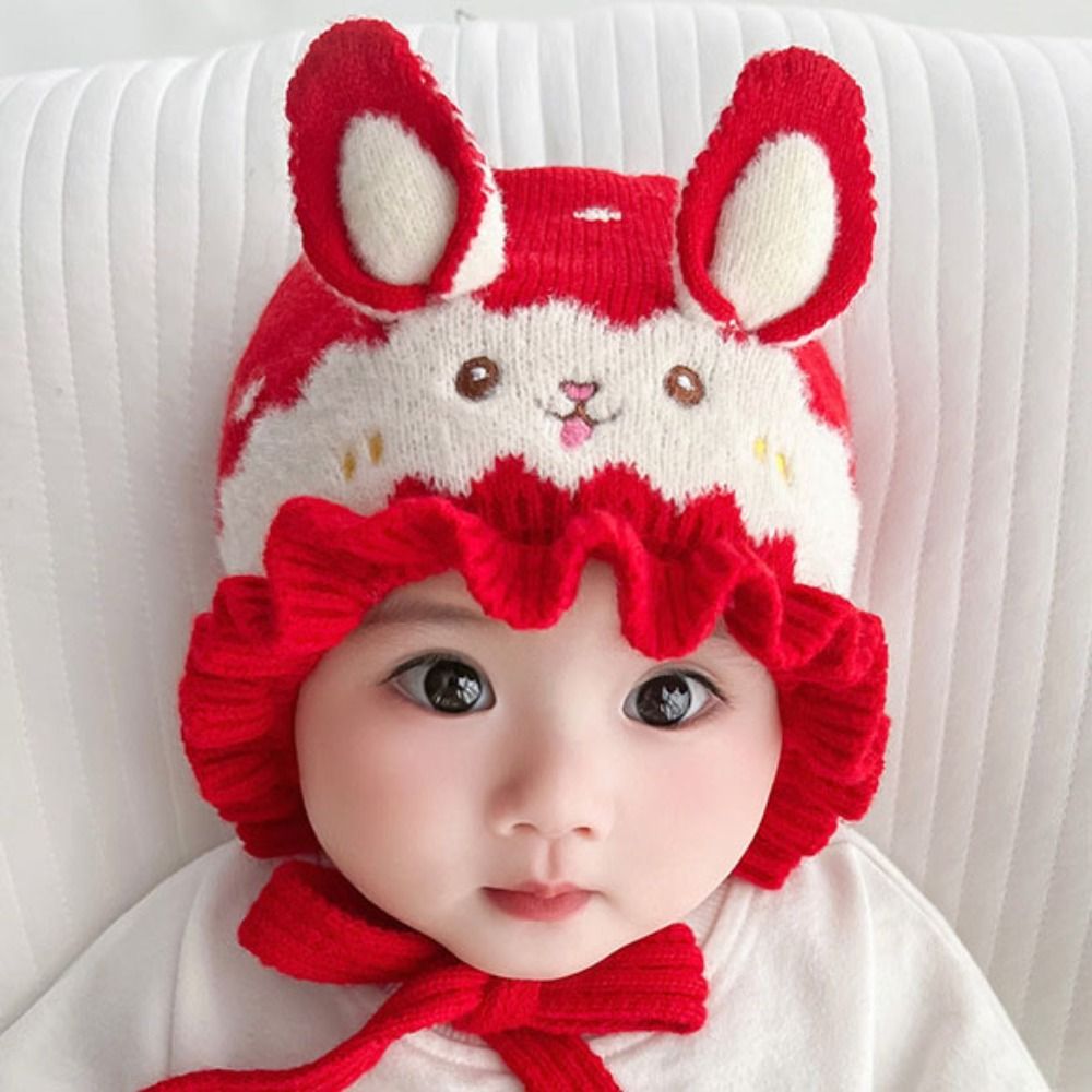 Infant Beanie Hat With Ears - Moda orelha de coelho bebê chapéu