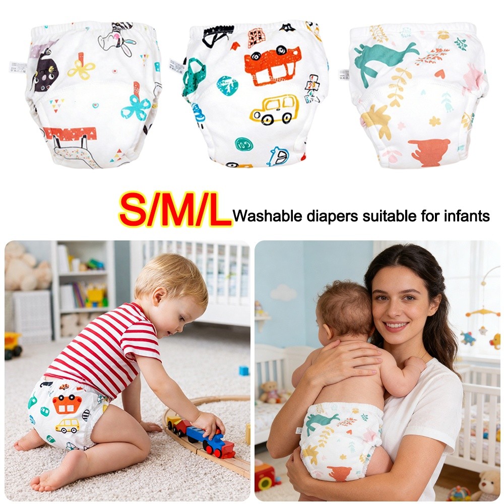 Calças de treino de algodão co - Toddler Training Pants Leak Proof avaliação e preço