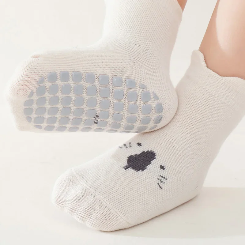 3/5 pares de meias de chão ant - Unisex Baby Socks Non Slip avaliação e preço