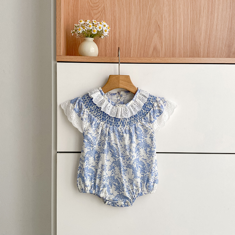 Macacão de Verão 2026 Novo par - Newborn Baby Girl Romper Floral avaliação e preço