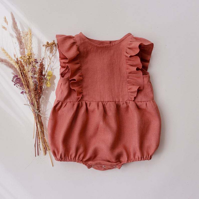 Verão bebê recém-nascido menin - Baby Summer Linen Sleeveless Jumpsuit avaliação e preço