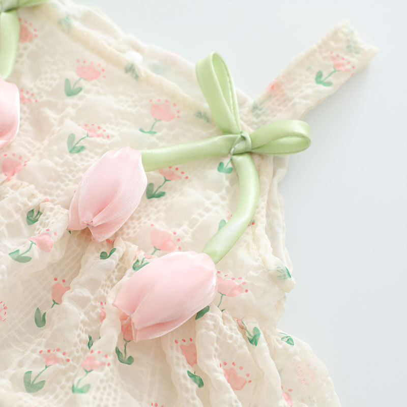 Macacão de Verão para Bebê Men - Newborn Baby Girl Romper Floral avaliação e preço