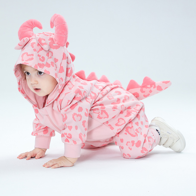 Primavera kigurumis bebê menin - Cotton Baby Onesies Zipper avaliação e preço