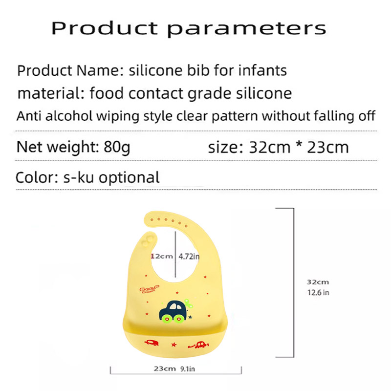 Babador de silicone para alime - Waterproof Baby Bibs Silicone avaliação e preço