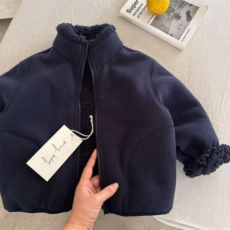 Casaco de Pele Sintética para  - Toddler Boy Winter Fleece Jacket avaliação e preço