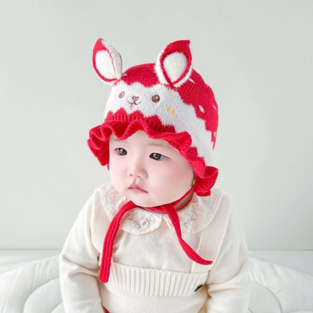 Moda orelha de coelho bebê cha - Infant Beanie Hat With Ears avaliação e preço
