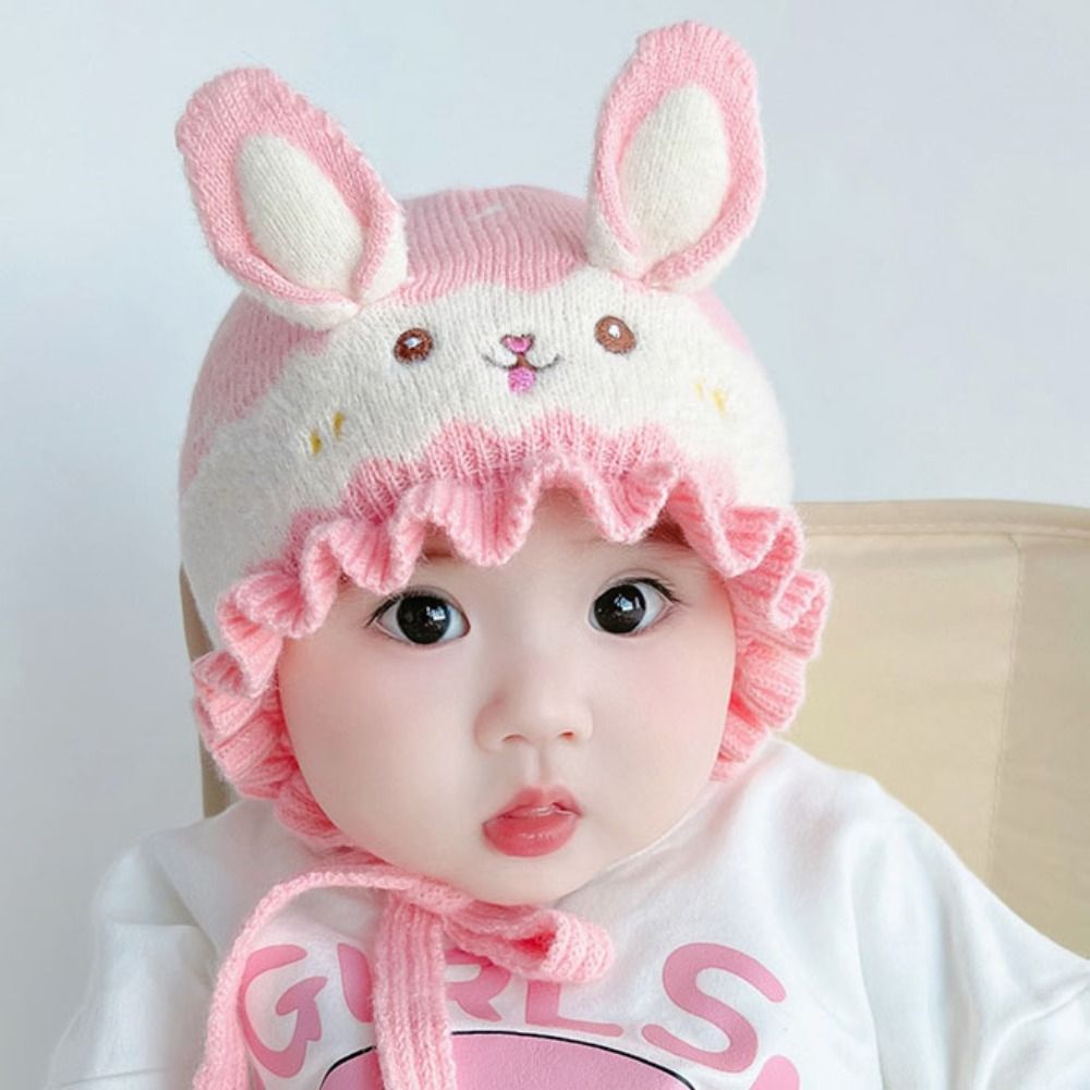 Moda orelha de coelho bebê cha - Infant Beanie Hat With Ears avaliação e preço