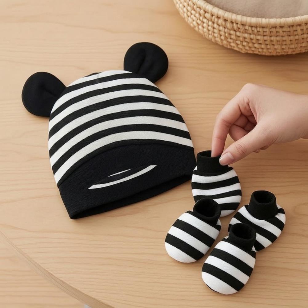 Luvas Anti-arranhões para Bebê - Infant Beanie Hat With Ears avaliação e preço