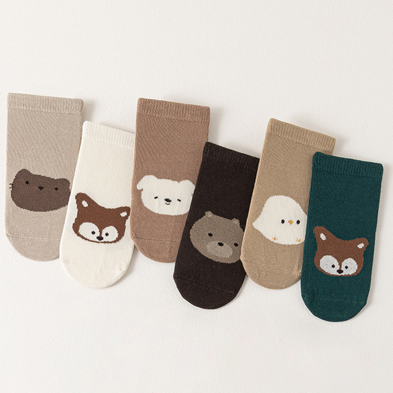 6 pares de meias antiderrapant - Unisex Baby Socks Non Slip avaliação e preço