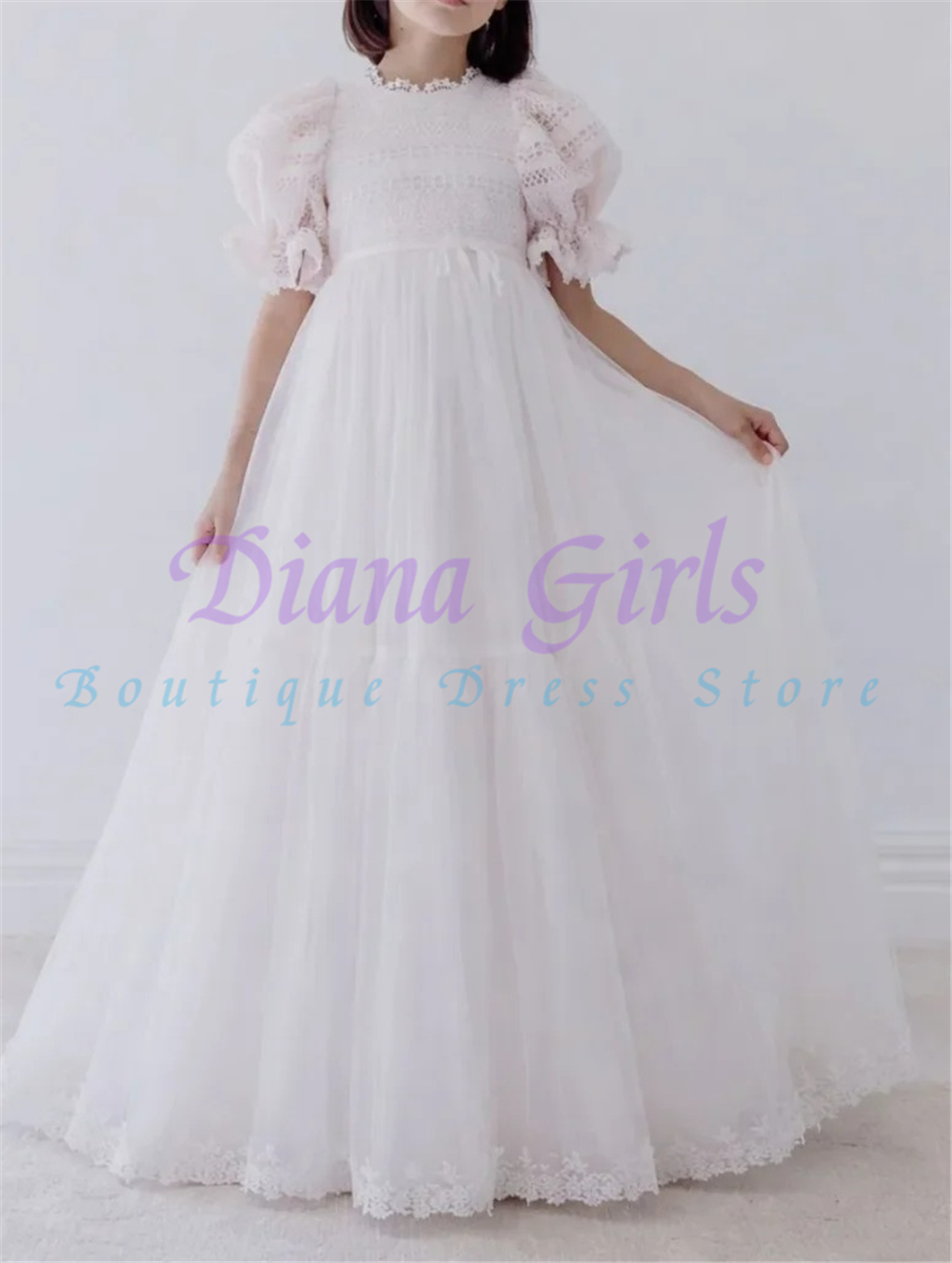 Vestido Elegante de Dama de Ho - Toddler Girl Tulle Party Dress avaliação e preço