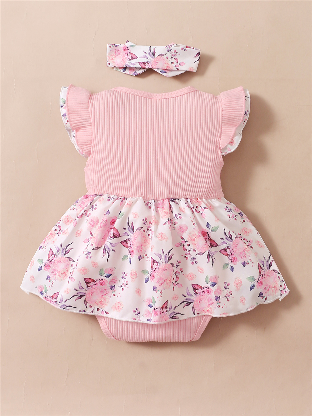 0-18 meses bebê menina floral  - Newborn Baby Girl Romper Floral avaliação e preço