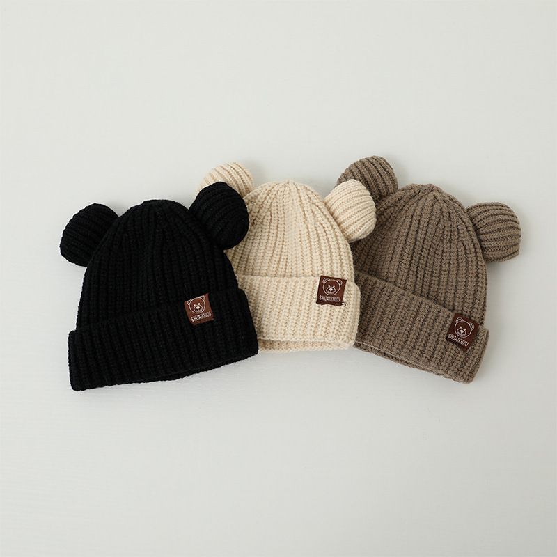 Urso bebê chapéu de inverno or - Infant Beanie Hat With Ears avaliação e preço