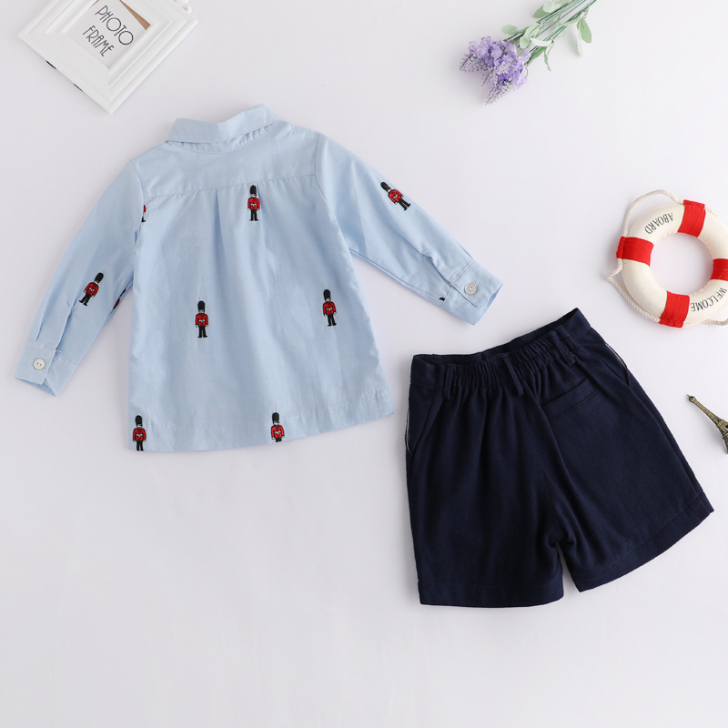 Meninos roupas espanholas roup - Baby Boy Suit Set Baptism avaliação e preço