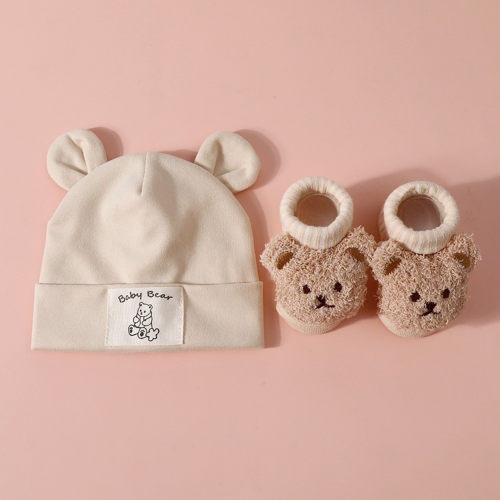 Conjunto de 2 Peças: Gorro e M - Infant Beanie Hat With Ears avaliação e preço