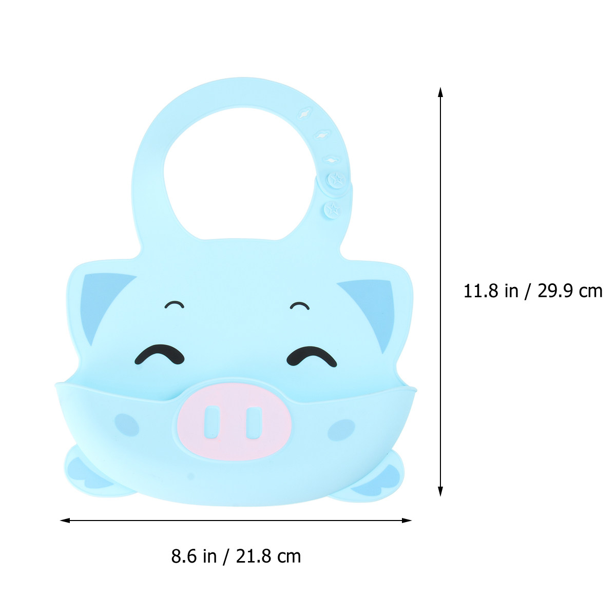 1 unidade de babete de silicon - Waterproof Baby Bibs Silicone avaliação e preço