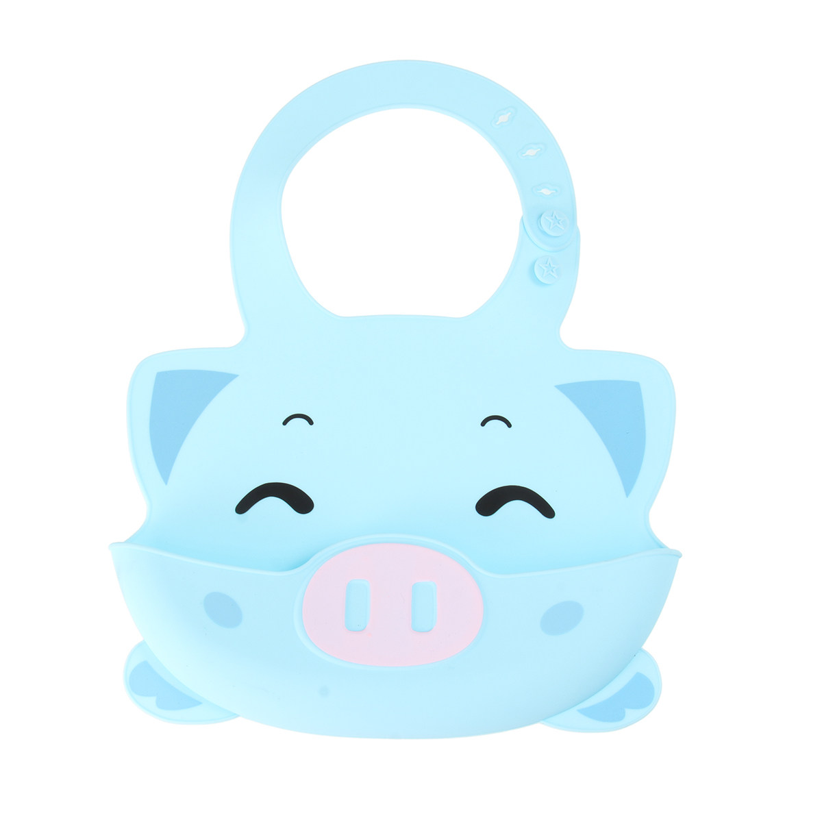 1 unidade de babete de silicon - Waterproof Baby Bibs Silicone avaliação e preço