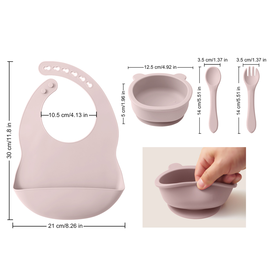 Louça de silicone infantil, co - Waterproof Baby Bibs Silicone avaliação e preço