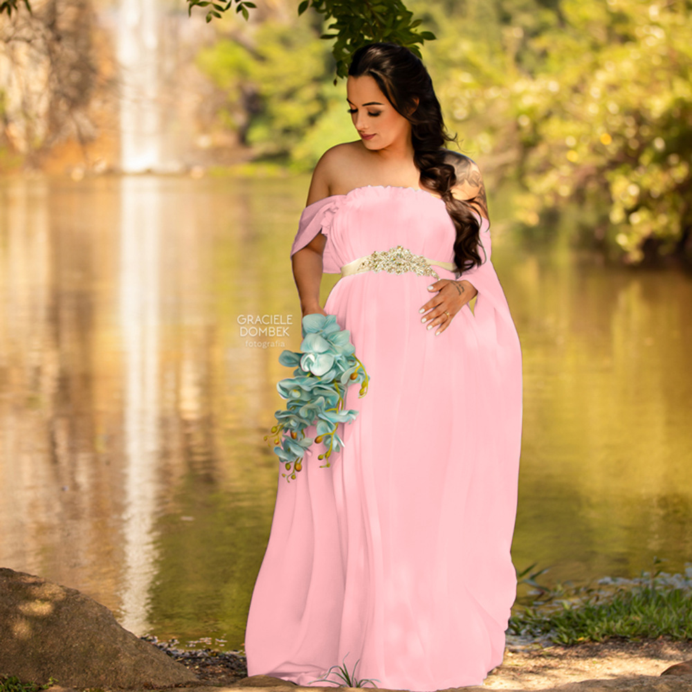 Vestido Maxi de Renda para Ges - Maternity Wear avaliação e preço